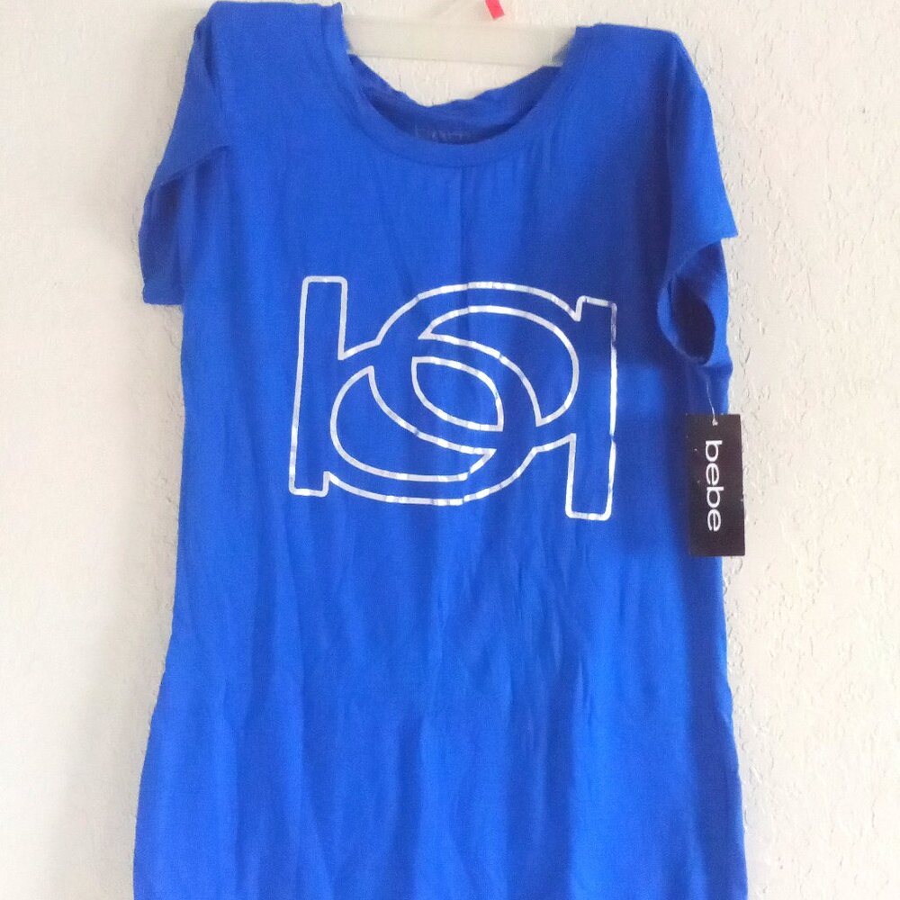 BEBE WOMENS LOGO TEE